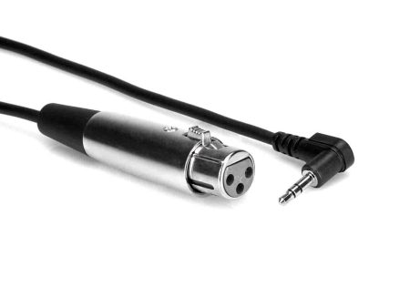 Hosa XVM-105F Camcorder Microphone Cable, XLR3F to Right-angle 3.5 mm TRS – 5 Feet Online