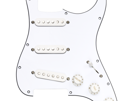 DiMarzio FG2108WA5 Vintage Strat® Replacement Pickguard (White) Hot on Sale