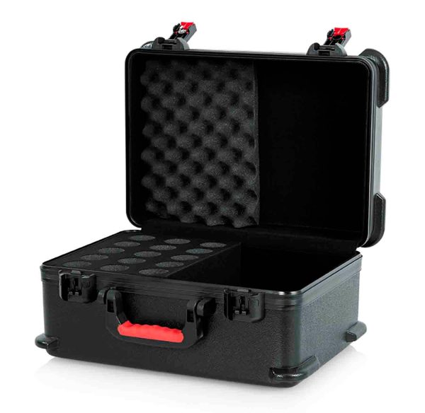 Gator Cases GTSA-MIC15 DJ Case for 15 Wired Microphones with Foam Online Hot Sale