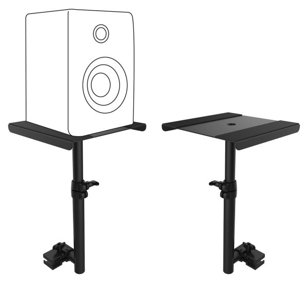 ProX XF-MSTAND Universal Studio Monitor Speaker Tray and Lighting Stand for DJ Facade Supply