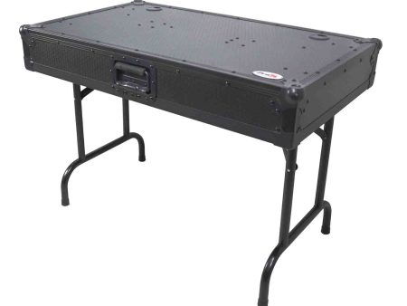 ProX XS-GIGTABLE26 (3FT) Gig-Table™ Universal Fold Out DJ Booth 26  Floor Height - Black Finish Supply