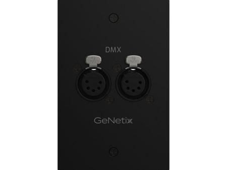 Chamsys GENETIX-DMX-DF-WP GeNetix DMX Passthrough Wall Plate (Dual Port 5-Pin Female) Fashion