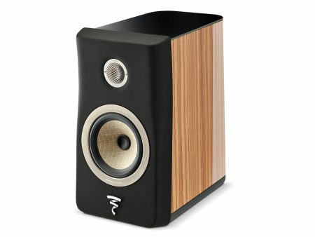 Focal FOAEFBKN1N2B900 KANTA N°1 Bookshelf Speaker (Walnut High Gloss Black Mat) For Cheap