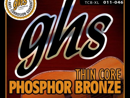 Ghs TCB-XL Thin Core Phosphor Bronze Acoustic Guitar String Set - Extra Light Supply