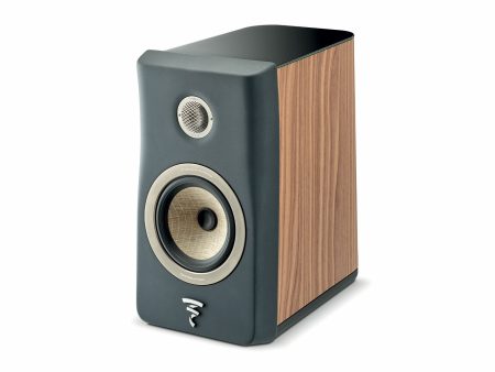 Focal FOAEFBKN1N0G300 KANTA N°1 Bookshelf Speaker (Walnut Mat Dark Grey Mat) For Sale