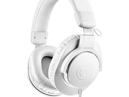 Audio-Technica ATH-M20X Closed-back Monitoring Headphones (White) Online