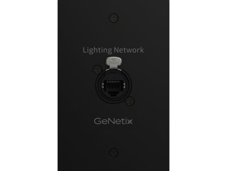 Chamsys GENETIX-NETWORK-WP GeNetix Single Port Network Passthrough Wall Plate Hot on Sale