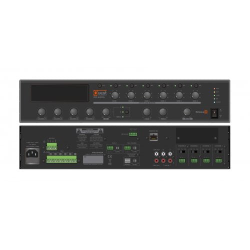 Quest PR-130A 6 Zone Commercial Mixer Amplifier - 130W Hot on Sale