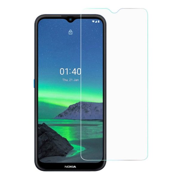 Nokia 1.4 Case Friendly Arc-Edge Skærmbeskyttelse - Hærdet Glas - Gennemsigtig on Sale