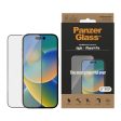 iPhone 14 Pro PanzerGlass AntiBacterial Ultra Wide Fit Skærmbeskyttelse - Diamond Strength - Gennemsigtig m. Sort Kant Discount