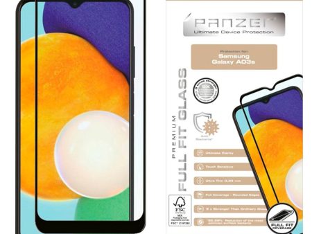 Samsung Galaxy A03s PANZER Premium Full Fit - Skærmbeskyttelse - Sort Ramme Supply