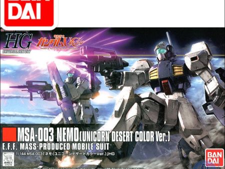 Original Gundam Model HG 1 144 MSA-003 NEMO GUNDAM BUILD DIVERS Unchained Mobile Suit Kids Toys Sale