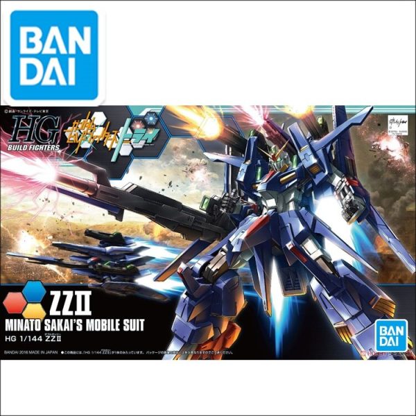 Original Gundam Model HG 1 144 GUNDAM ZZ II BUILD DIVERS Unchained Mobile Suit Kids Toys on Sale